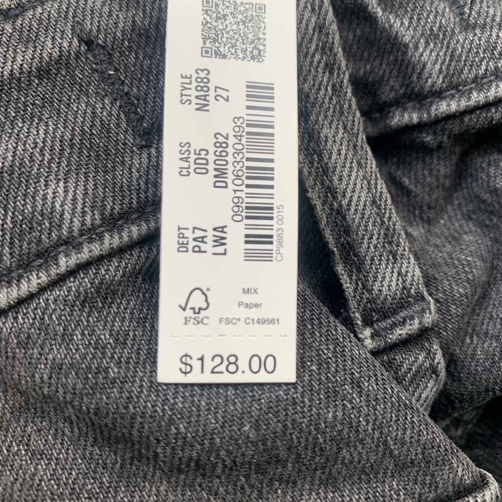 Madewell Woman’s Black Jeans The Curvy Perfect Vintage Jean Lunar Wash BNWT - Picture 10 of 13